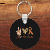 Porte-clés Love Cure Multiple Sclerosis Sensibilisation Suppo (Recto)
