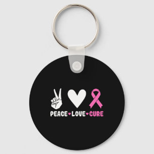 Porte-clés Love Cure Pink Ribbon Sensibilisation au cancer du
