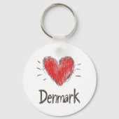 Porte-clés Love Danemark (Verso)