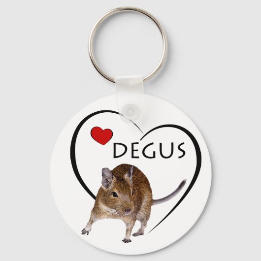 Porte-clés Love Degus Keyring (Recto)
