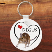 Porte-clés Love Degus Keyring (Recto)