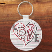 Porte-clés Love Doodle (Recto)