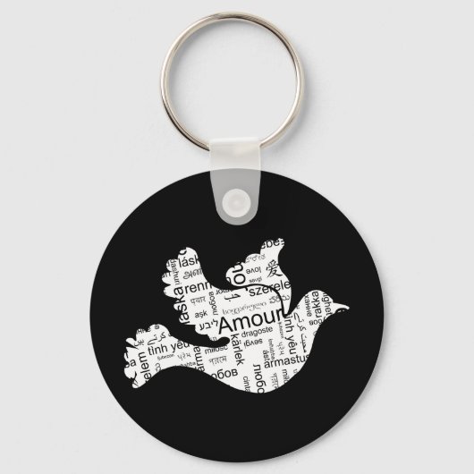 Porte-clés Love Dove (Recto)