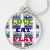 Porte-clés Love Eat Play Hakuna Matata Art Print (Devant)