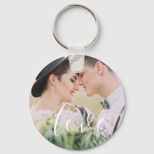 Porte-clés Love Elegant Script Keychain Gift (Recto)