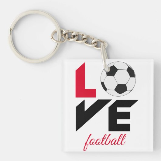 Porte-clés Love football (Devant)