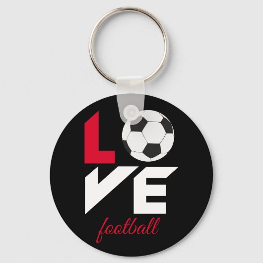 Porte-clés Love football (Recto)
