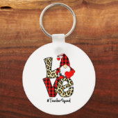 Porte-clés Love Gnome Teacher Squad Happy Valentine Gnome Tea (Recto)