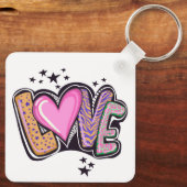 Porte-clés Love Graffiti Art (Verso)