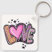 Porte-clés Love Graffiti Art (Dos)