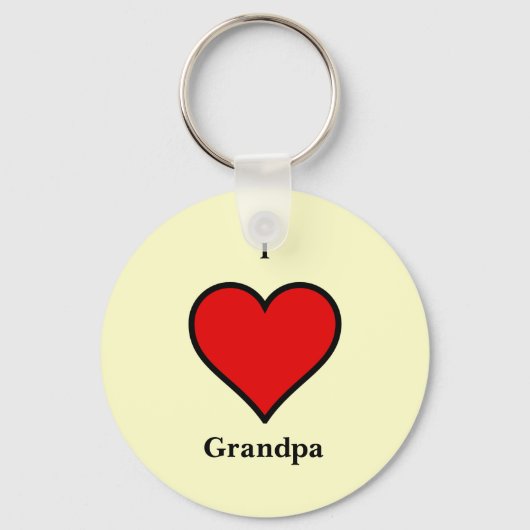 Porte-clés Love Grand-père (Recto)