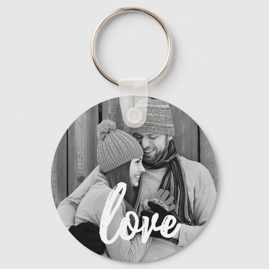 Porte-clés Love Handwriting Script Keychain Gift (Recto)