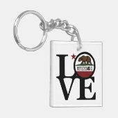 Porte-clés LOVE Healdsburg Californie (Devant gauche)