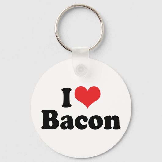 Porte-clés Love Heart Bacon (Recto)