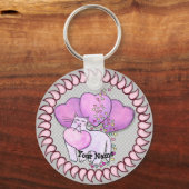 Porte-clés Love Heart Cat porte - clé (Recto)