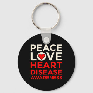 Porte-clés Love Heart Disease Awareness Survivor Graphic