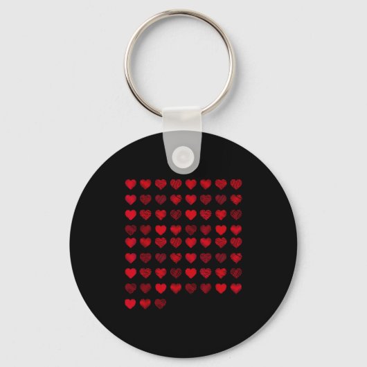 Porte-clés Love Heart Graphic 67 Hearts Pattern 67 Valentines (Recto)
