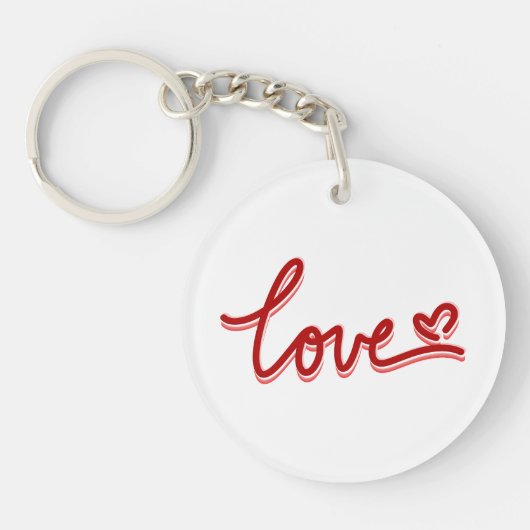 Porte-clés Love Heart Saint-Valentin (Devant)
