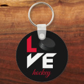 Porte-clés Love hockey (Recto)