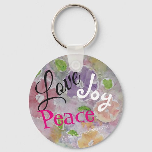 Porte-clés Love Joy Peace Keyring (Recto)
