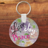 Porte-clés Love Joy Peace Keyring (Recto)