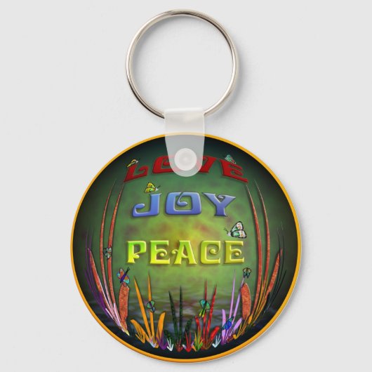 PORTE-CLÉS LOVE JOY PEACE PORTE - CLÉ (Recto)