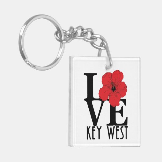Porte-clés LOVE Key West Florida (Devant gauche)