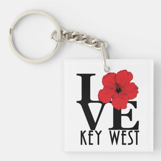 Porte-clés LOVE Key West Florida (Devant)