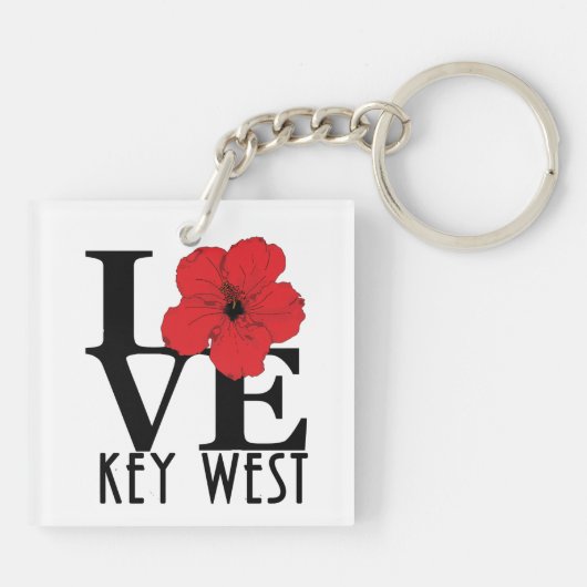 Porte-clés LOVE Key West Florida (Dos)