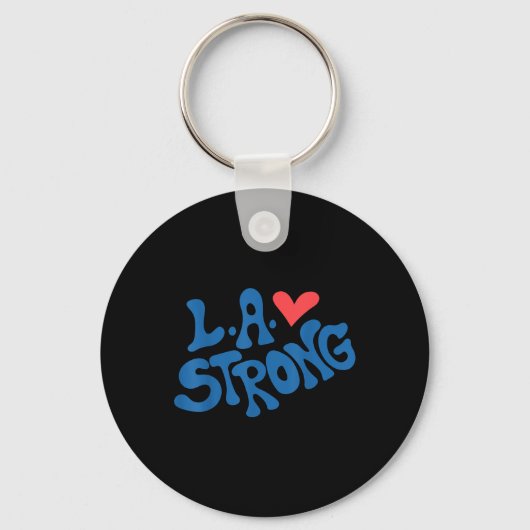 Porte-clés Love La Heart Los Angeles Solide Supportive (Recto)