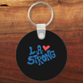 Porte-clés Love La Heart Los Angeles Solide Supportive (Recto)