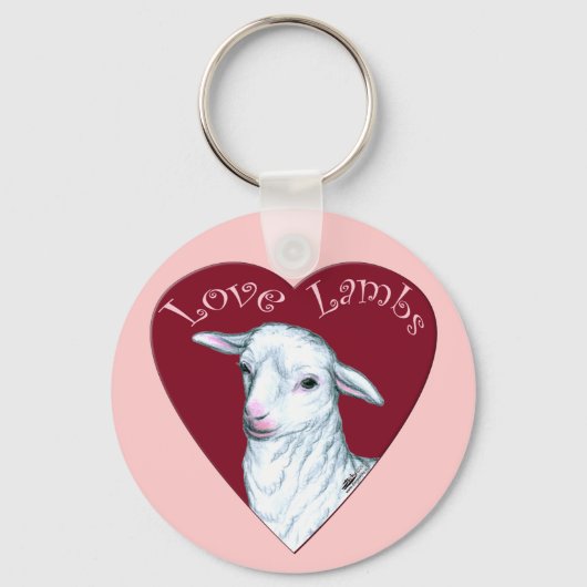 Porte-clés Love Lambs (Recto)