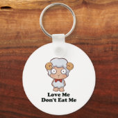 Porte-clés Love Me Don't Eat Me Sheep Design (Recto)