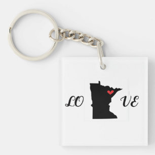 Porte-clés Love Minnesota Porte - clé acrylique