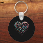 Porte-clés Love Mountain Escalade Rock Climber Heart (Recto)