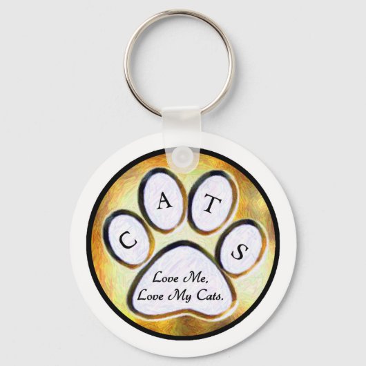 Porte-clés Love My Cats Porte - clé (Recto)