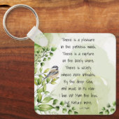 Porte-clés Love Nature Citation Inspirationnelle Lord Byron (Recto)