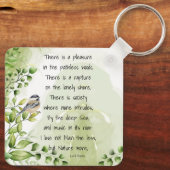 Porte-clés Love Nature Citation Inspirationnelle Lord Byron (Verso)