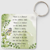 Porte-clés Love Nature Citation Inspirationnelle Lord Byron (Dos)