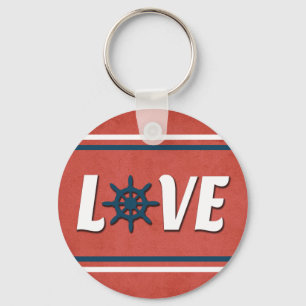 Porte-clés Love nautique design