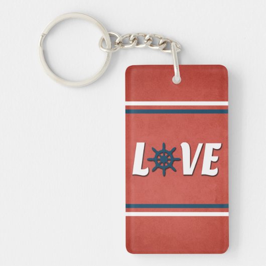 Porte-clés Love nautique design (Devant)