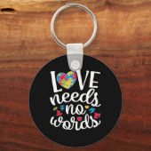 Porte-clés Love Needs No Words (Recto)