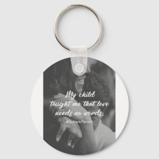 Porte-clés Love Needs No Words Support Autism