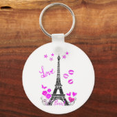 PORTE-CLÉS LOVE PARIS EIFFEL TOUR IMPRIMER (Recto)