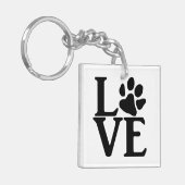 Porte-clés Love Paw Classic (Devant gauche)