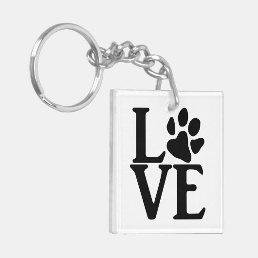 Porte-clés Love Paw Classic (Devant gauche)