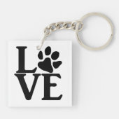 Porte-clés Love Paw Classic (Dos)