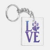 Porte-clés Love Paw Classic Purple (Devant gauche)