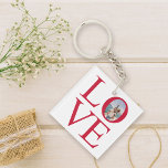 Porte-clés Love Photo<br><div class="desc">Ce design présente une photo dans le "O" de l'amour empilé.</div>