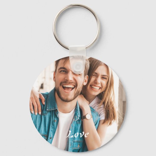 Porte-clés Love Photo Simple Keychain (Recto)